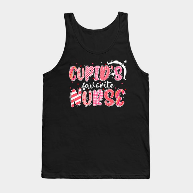 Cupid's Favorite Nurse,Valentine ER ICU NICU RN Nurses Tank Top by jadolomadolo